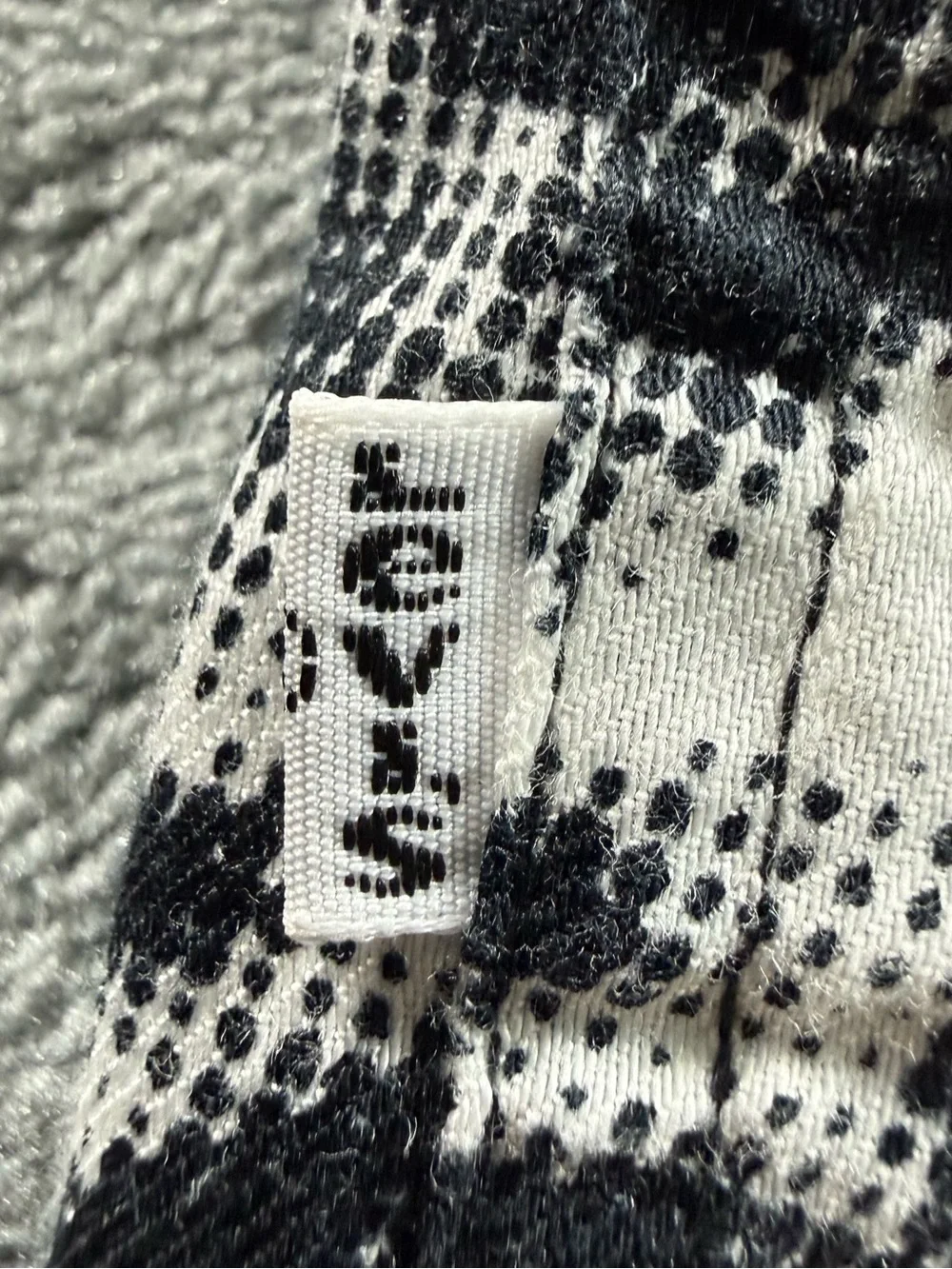 Levi's Black and White Halftone AO Palm Short Sleeve Hawaiian Button-Up Shirt XL